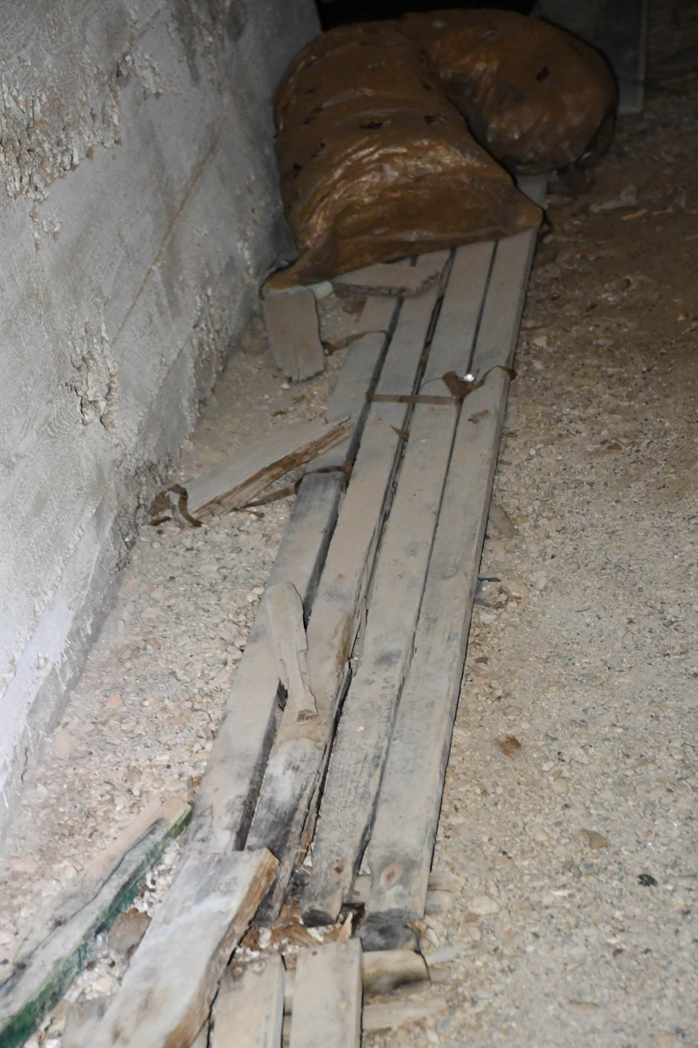 planks on floor